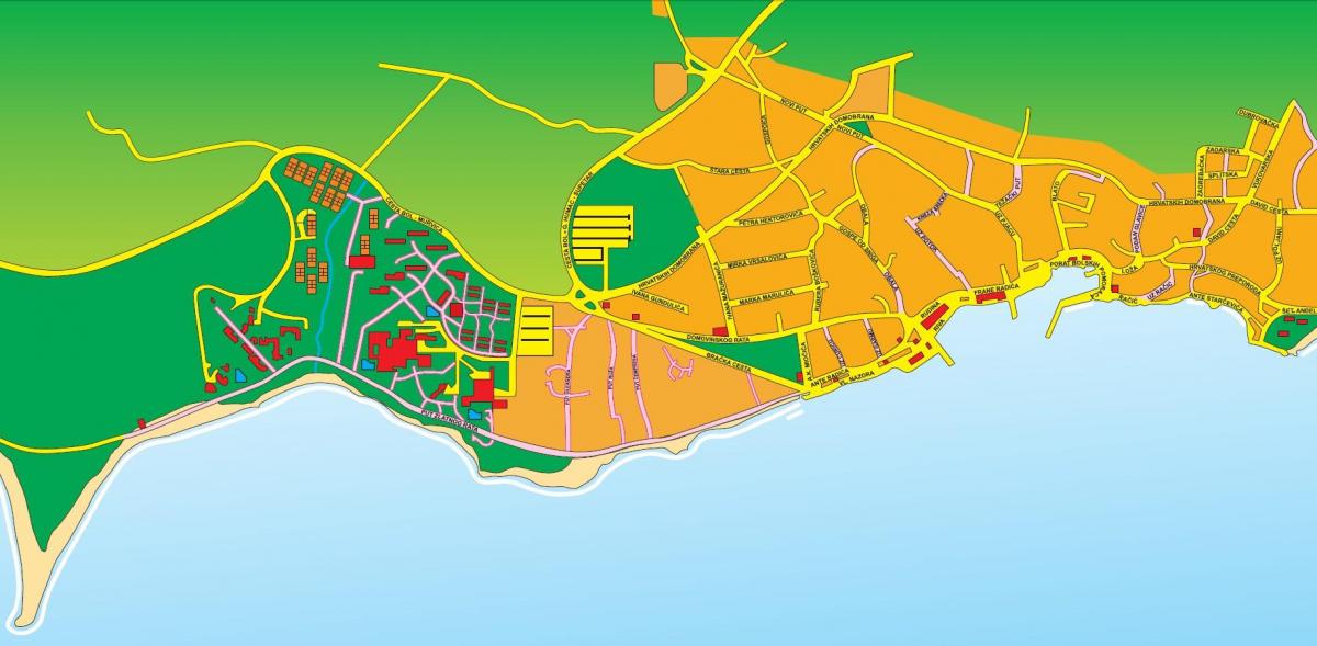 mappa di brac croazia
