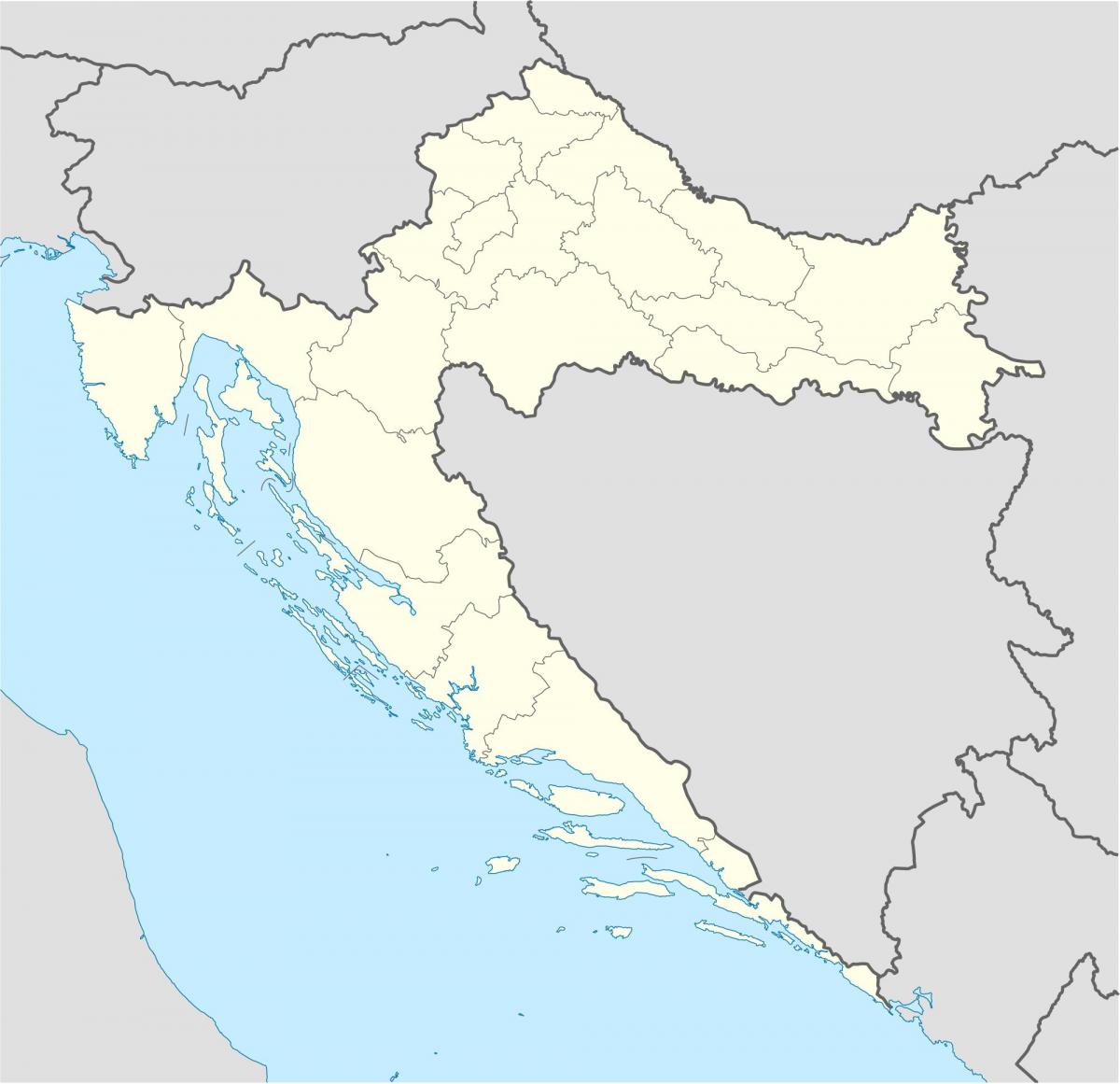 mappa della croazia offline