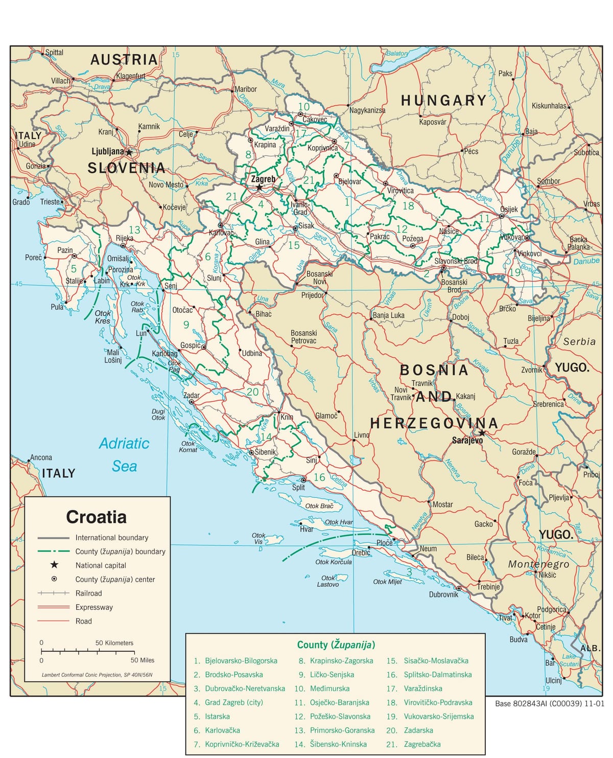 mappa di lidl croazia