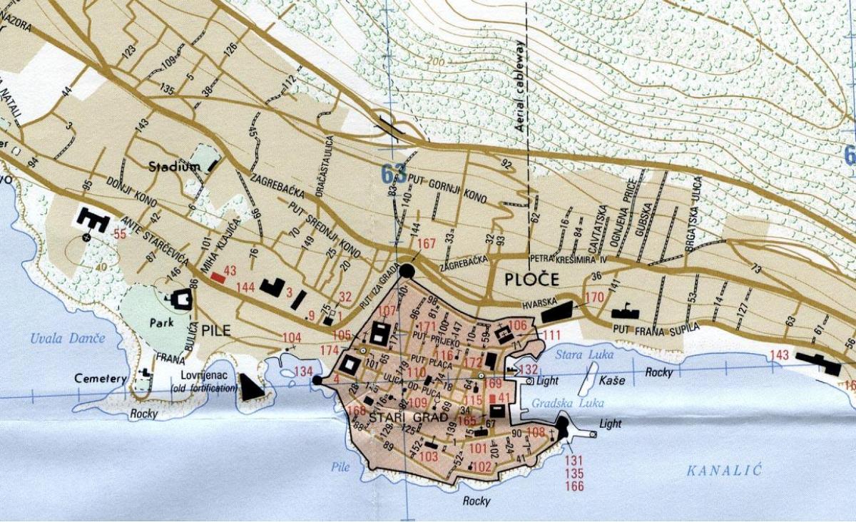 mappa di fiume (rijeka) in croazia
