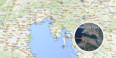 Cres croazia mappa