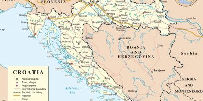 Guida mappa della croazia