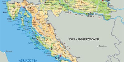 Mappa della croazia fiume