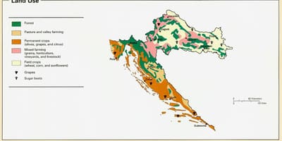 Mappa della croazia clima