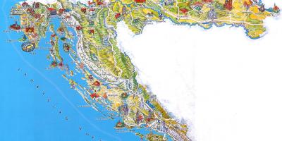 Croazia attrazioni turistiche mappa