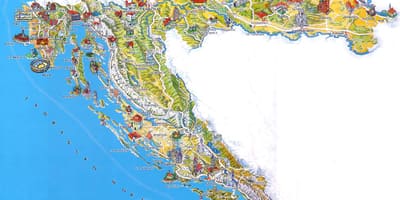 Croazia attrazioni mappa