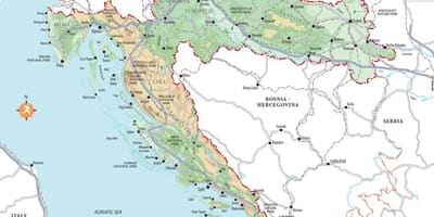 Croazia beach resort mappa