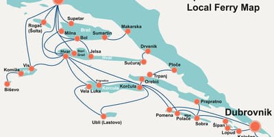 Mappa della costa croata