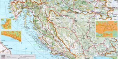 Capitale della croazia mappa