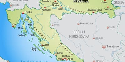 Nord della croazia mappa
