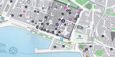 Mappa stradale di spalato, in croazia