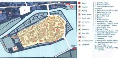 Croazia trogir la mappa