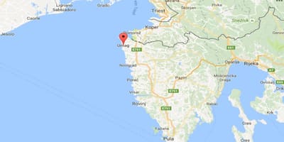 Mappa della città di umago croazia