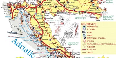 Vacanze in croazia destinazioni mappa